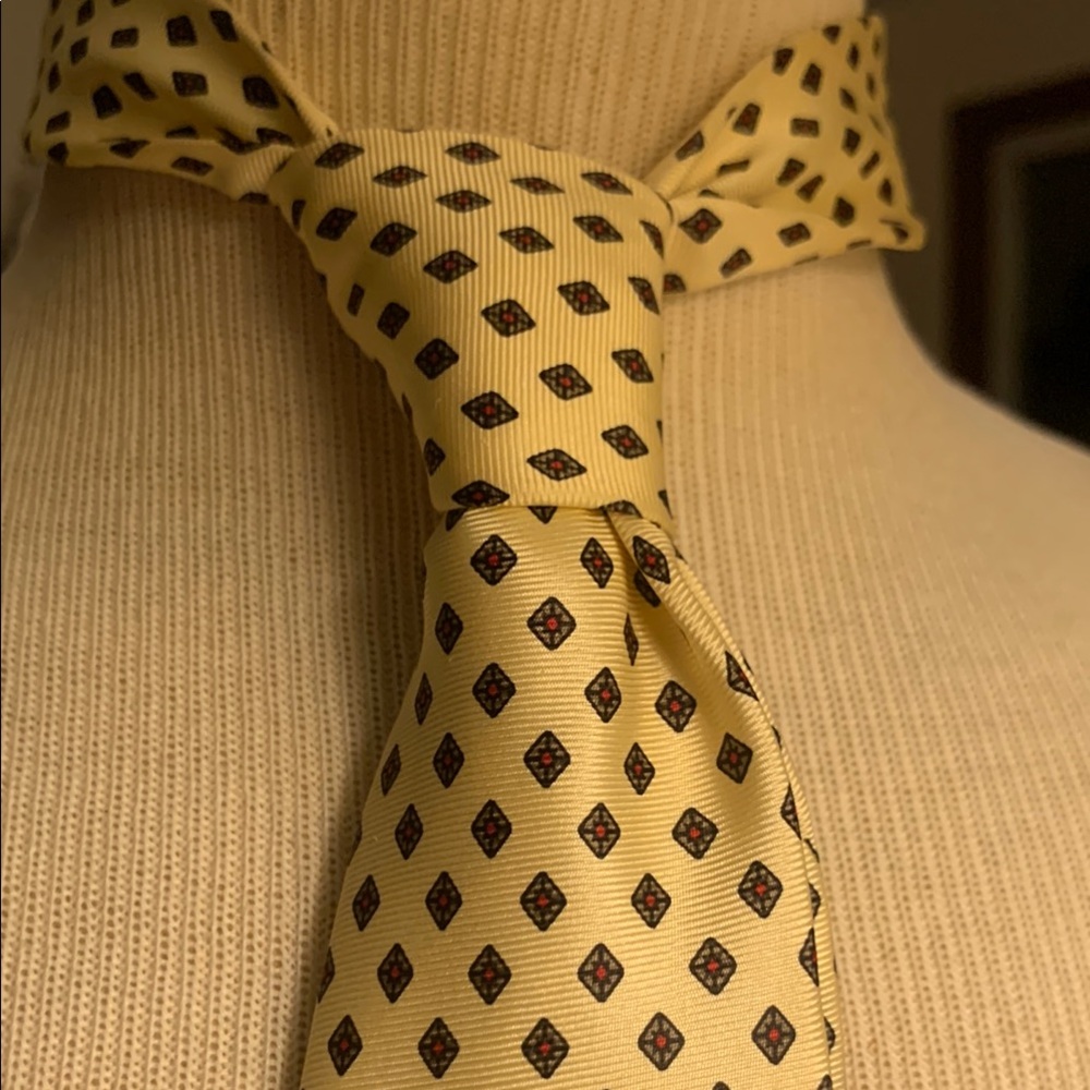 DUNHILL VINTAGE SILK FOULARD NECKTIE